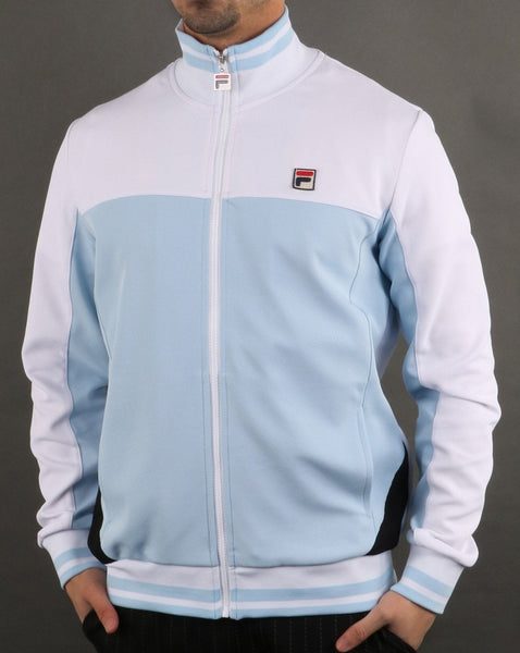 Fila Vintage Tiebreaker Track Top Sky Blue/white