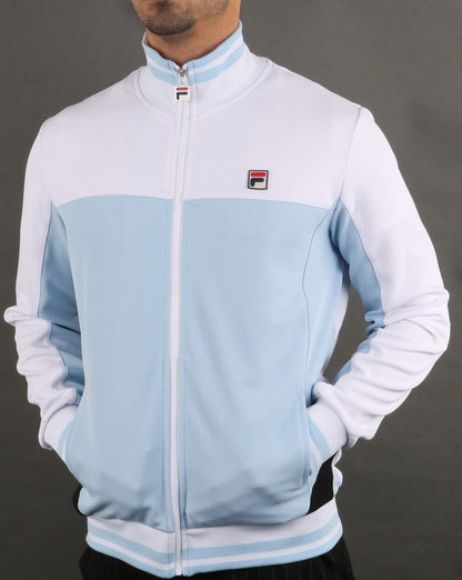 Fila Vintage Tiebreaker Trainingsjacke Himmelblau/Weiß