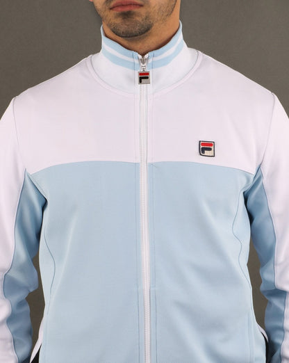 Fila Vintage Tiebreaker Trainingsjacke Himmelblau/Weiß
