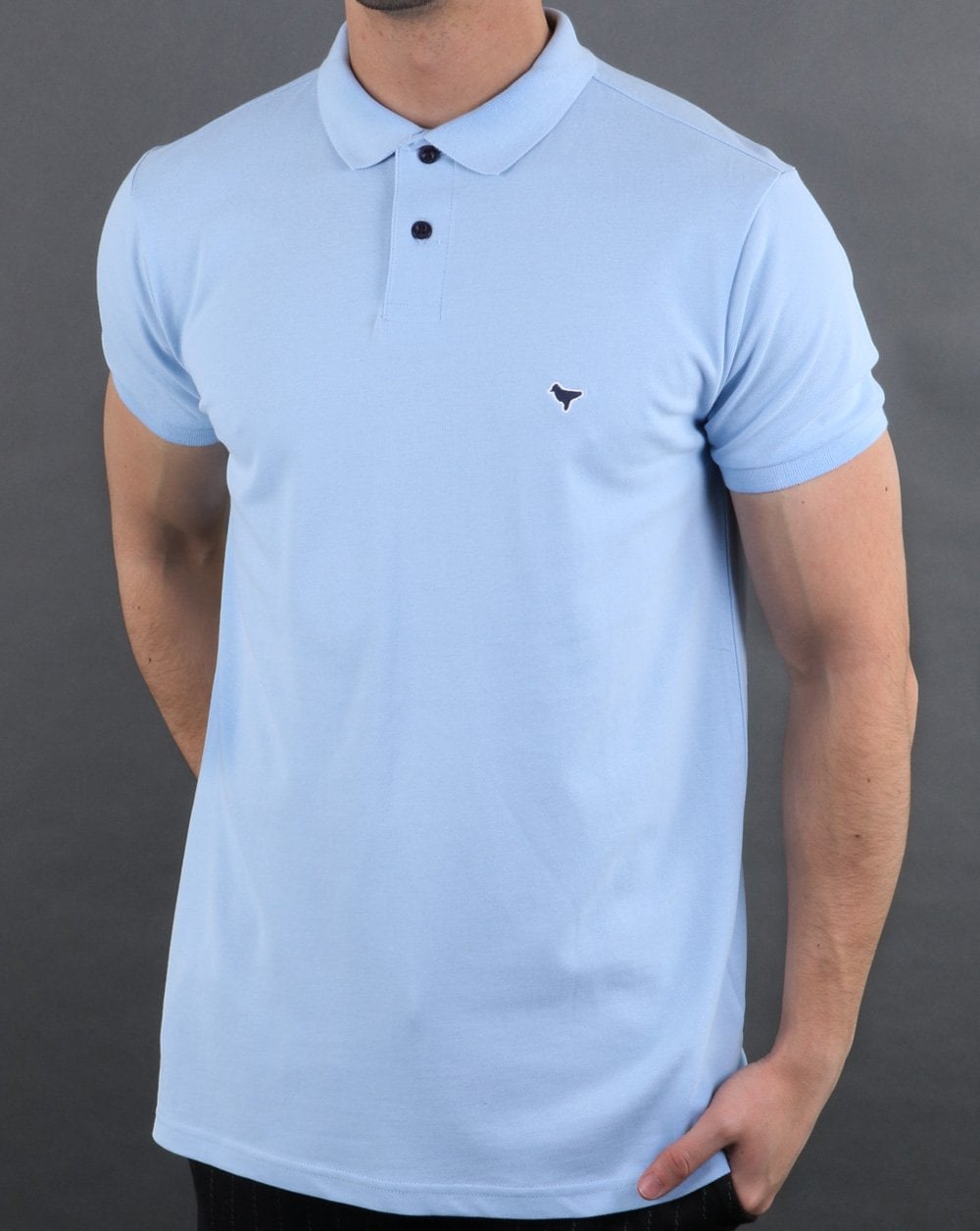 Weekend Offender Dove Polo Shirt Sky