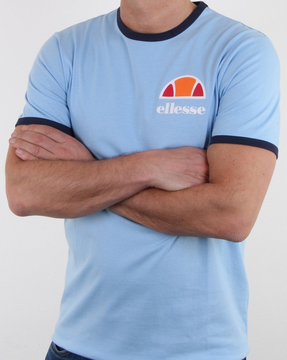 Ellesse Ringer T-Shirt Himmelblau