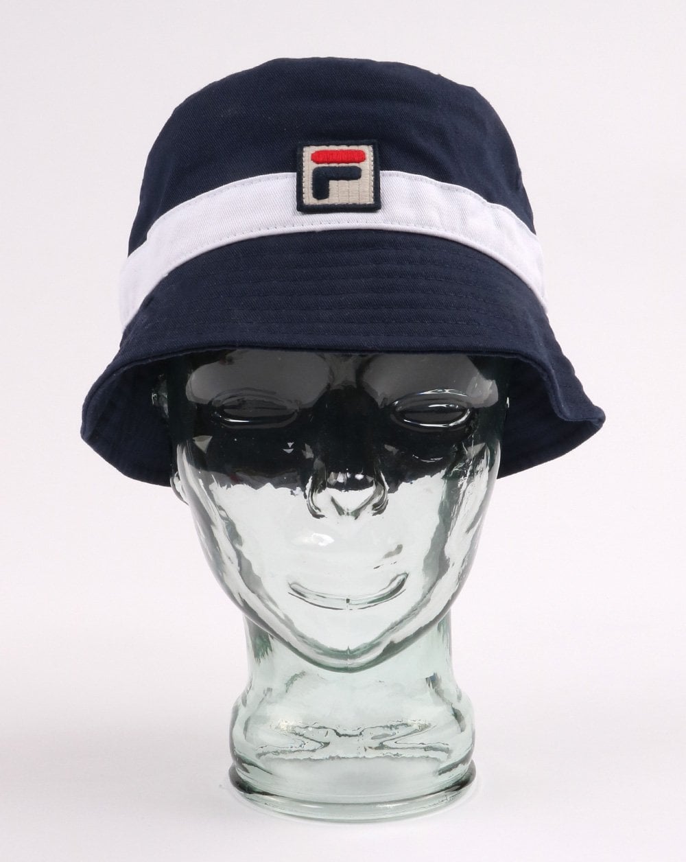 Fila Vintage Basil Bucket Hat Navy/White