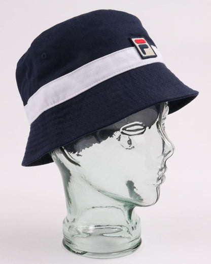 Fila Vintage Basil Bucket Hat Marineblau/Weiß