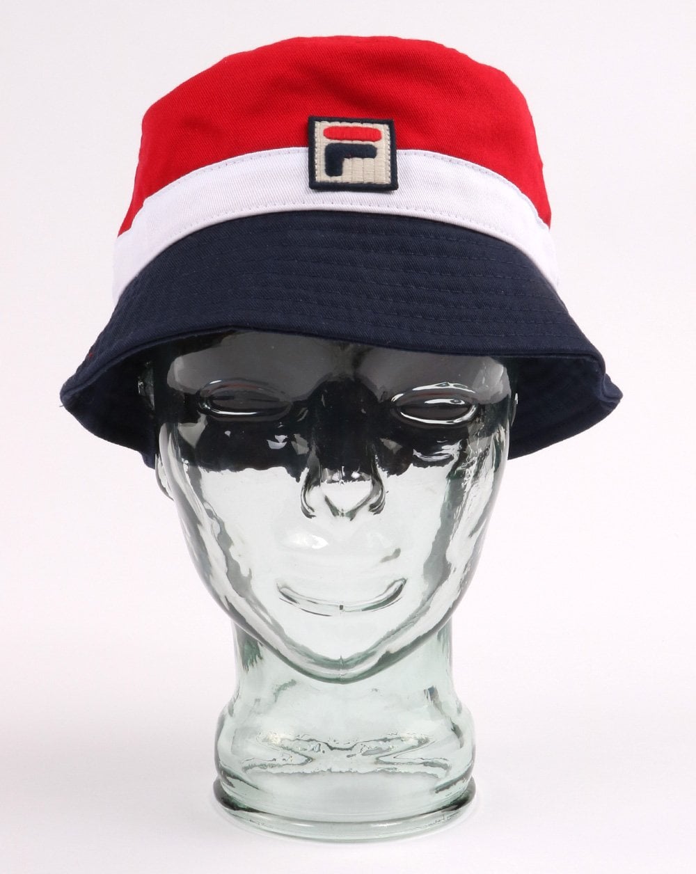 Fila Vintage Trio Bucket Hat Rot/Weiß/Marineblau
