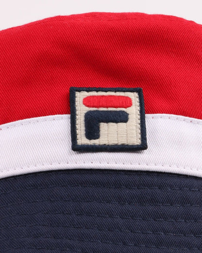 Fila Vintage Trio Bucket Hat Rot/Weiß/Marineblau