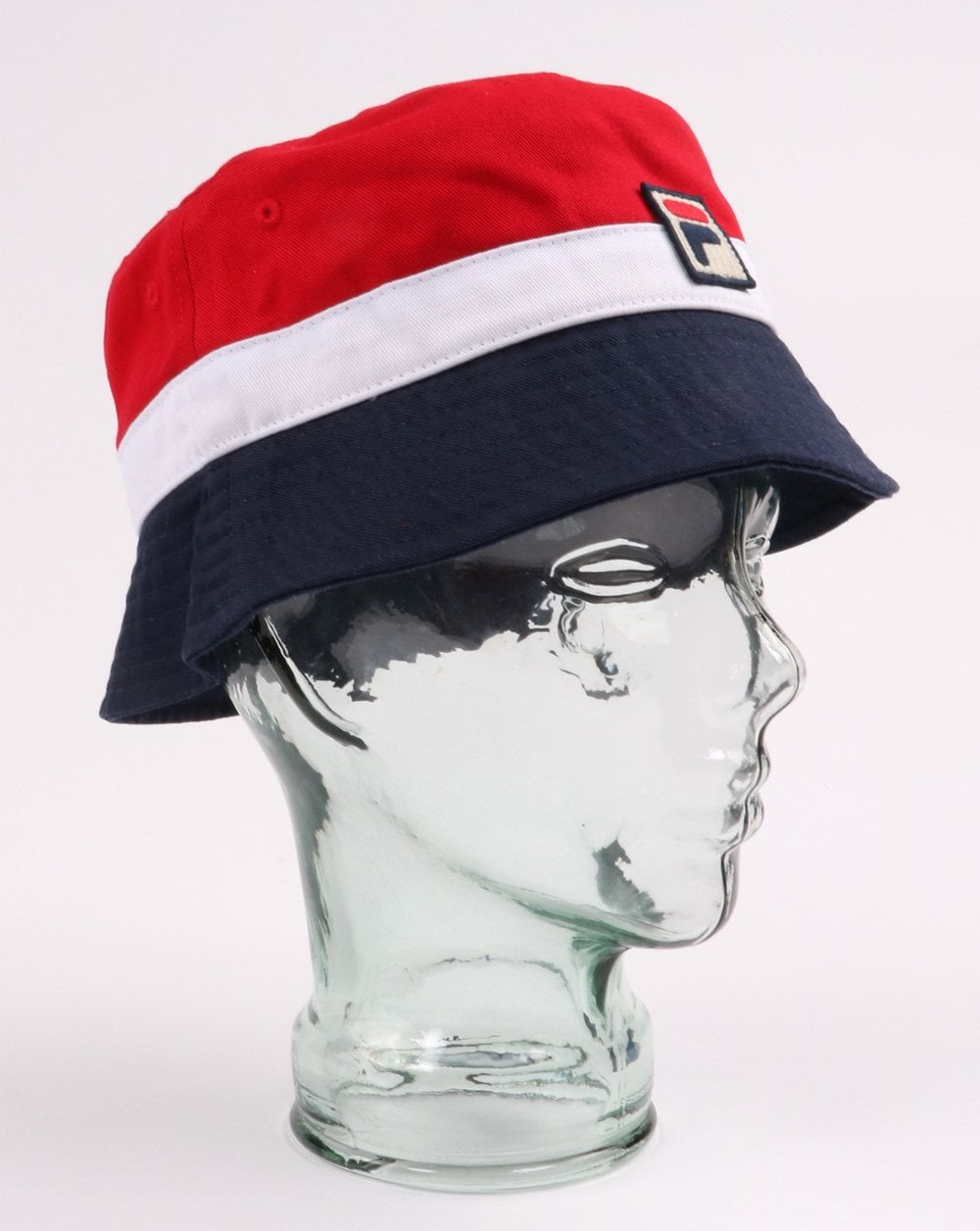 Fila Vintage Trio Bucket Hat Rot/Weiß/Marineblau