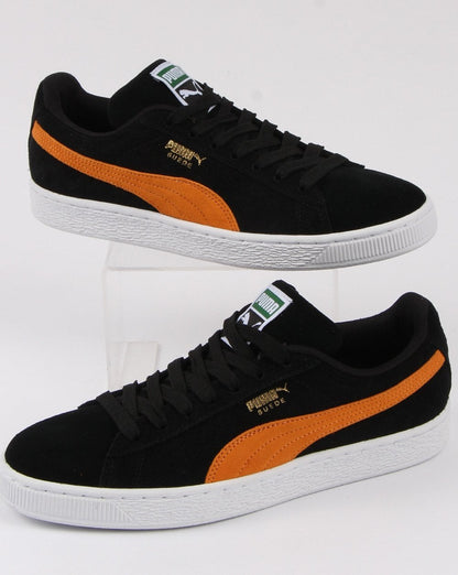 Puma Suede Classic Trainer Schwarz/Orange