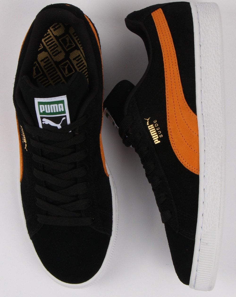 Puma Suede Classic Trainer Schwarz/Orange