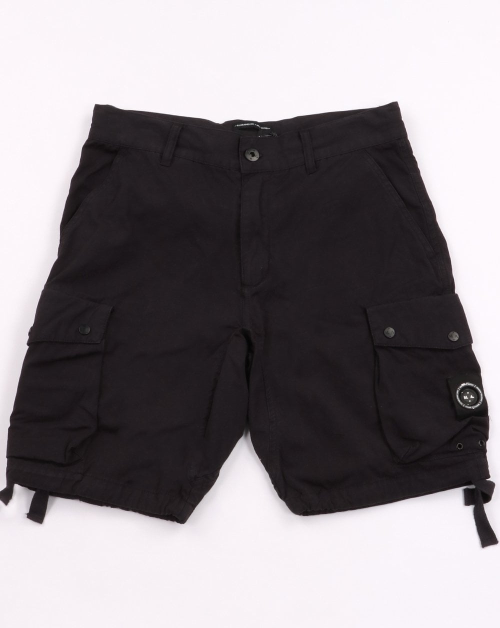 Marshall Artist – Stückgefärbte Baumwollshorts in verwaschenem Marineblau