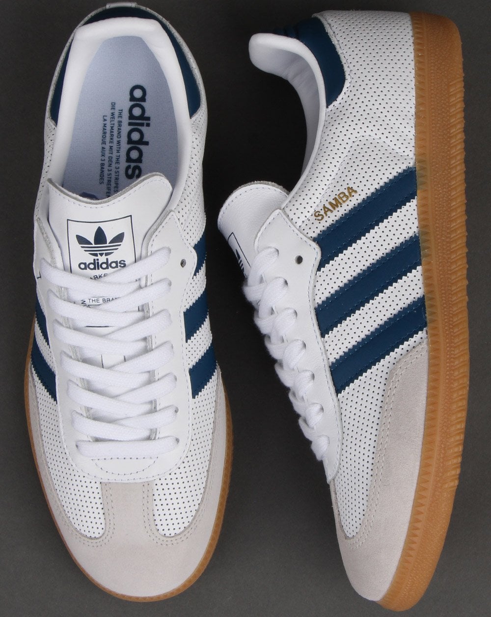 Adidas Samba Og Trainer Weiß/Legende Marine