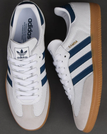 Adidas Samba Og Trainer Weiß/Legende Marine