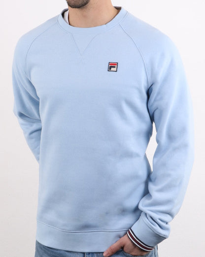 Fila Vintage Pozzi Crew Sweatshirt, Soft Sky