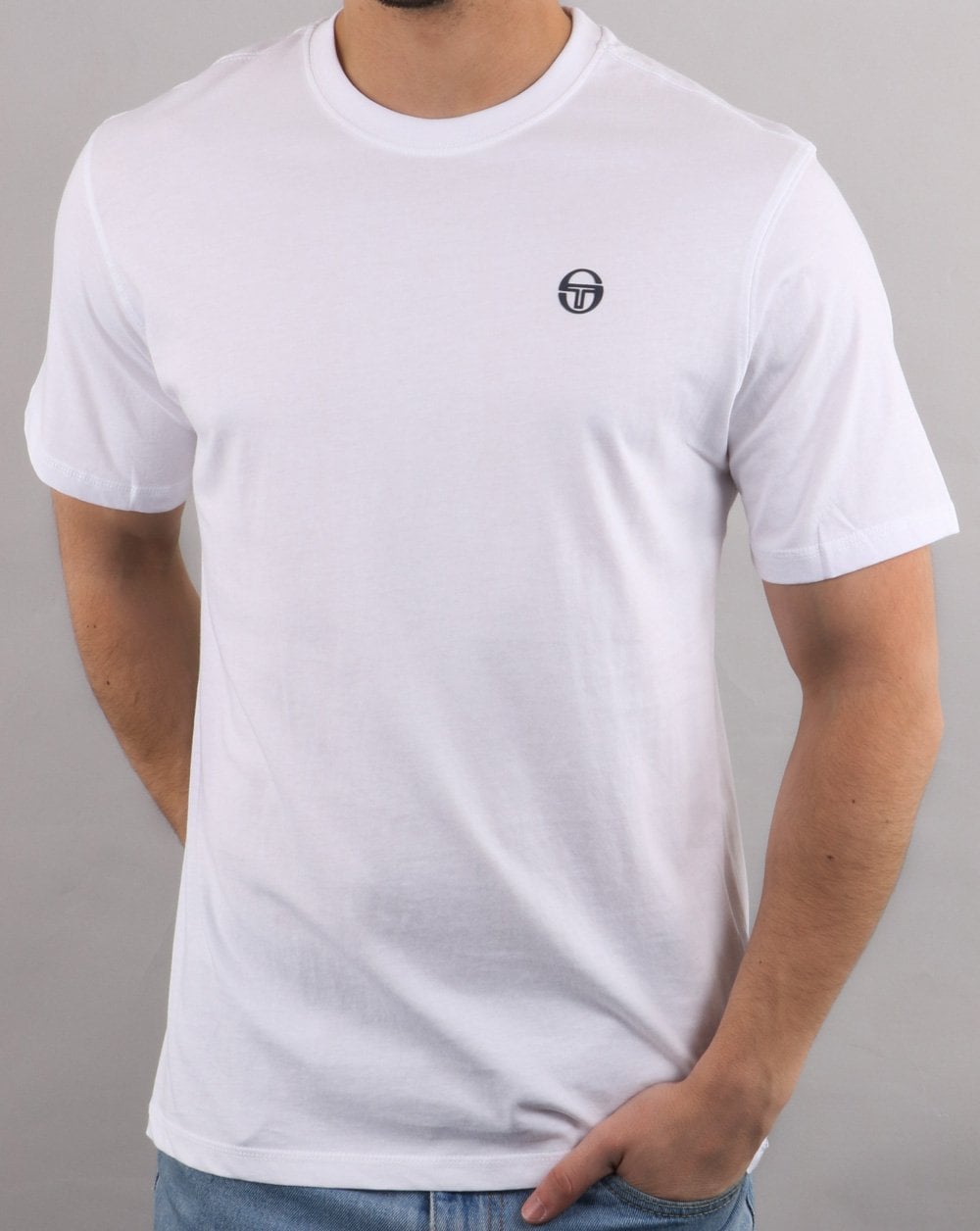 Sergio Tacchini Run T-Shirt Weiß/Marineblau