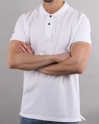 Ma.strum Pique Icon Polo Weiß