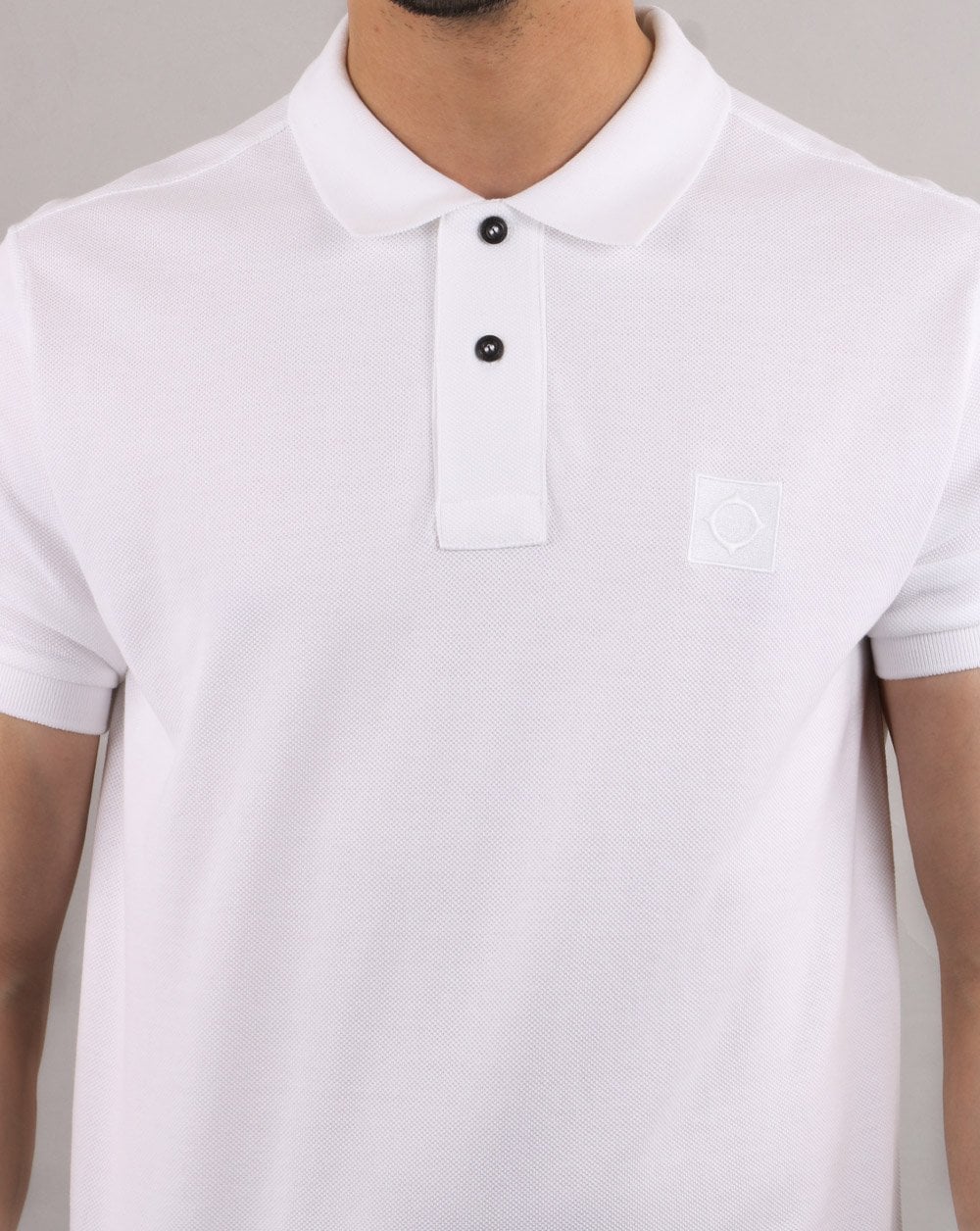 Ma.strum Pique Icon Polo Weiß