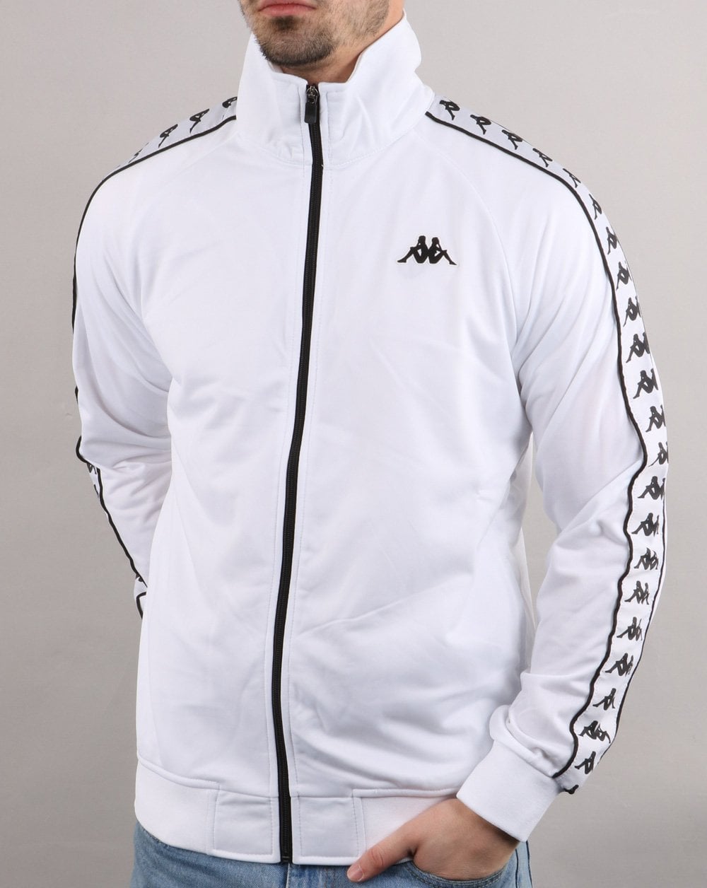 Kappa Anniston Banda Jacket White/Black
