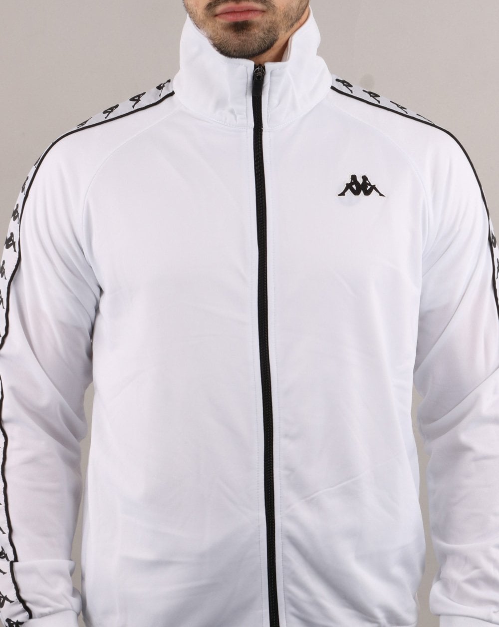 Kappa Anniston Banda Jacke Weiß/Schwarz