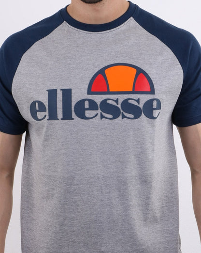 Ellesse Cassina T-Shirt Athletic Grau/Marineblau