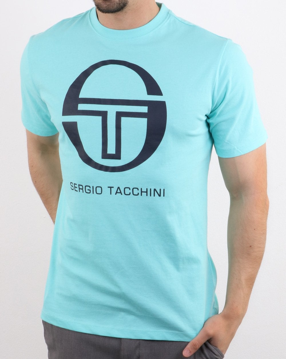 Sergio Tacchini Iberis T-shirt Aqua Blue/Navy