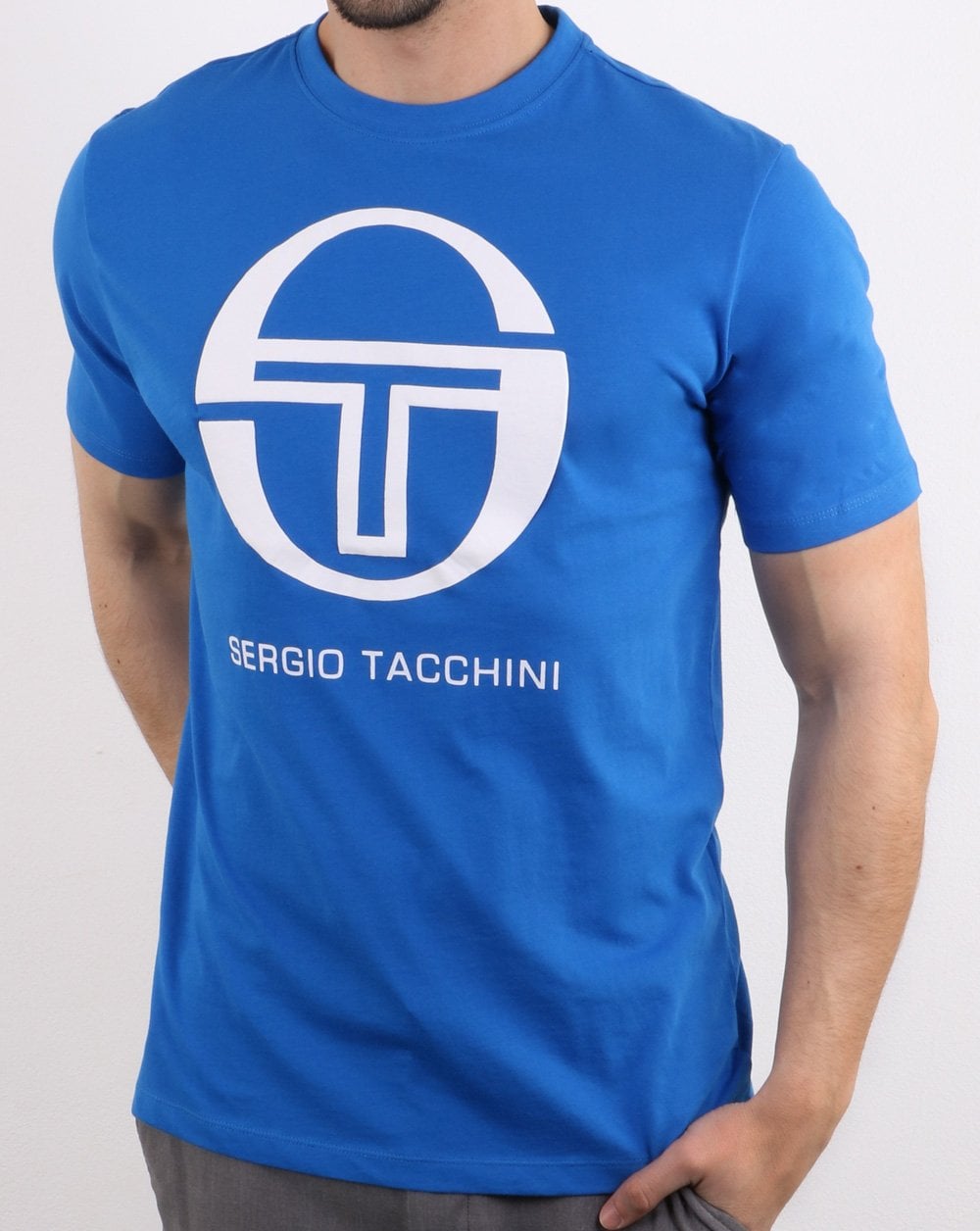 Sergio Tacchini Iberis T-Shirt Royalblau/Weiß