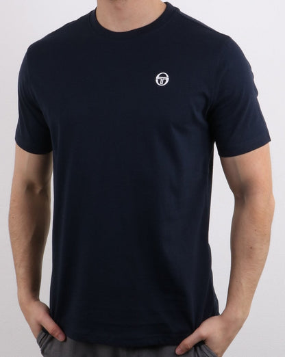 Sergio Tacchini Run T-Shirt Marineblau/Weiß