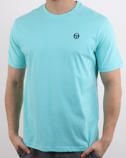 Sergio Tacchini Run T-Shirt Aqua Sky/Weiß