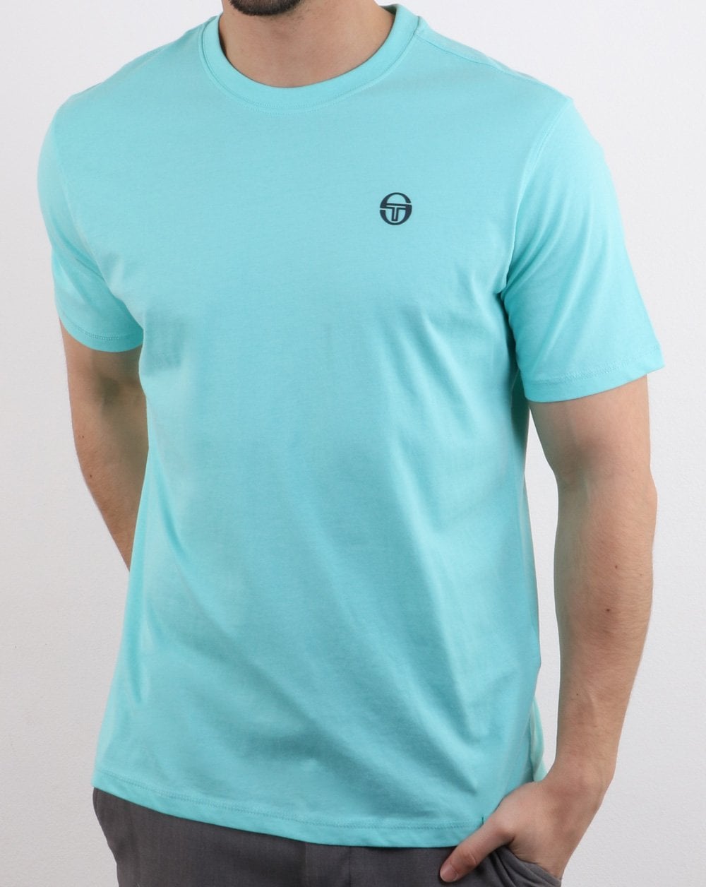 Sergio Tacchini Run T-Shirt Aqua Sky/Weiß