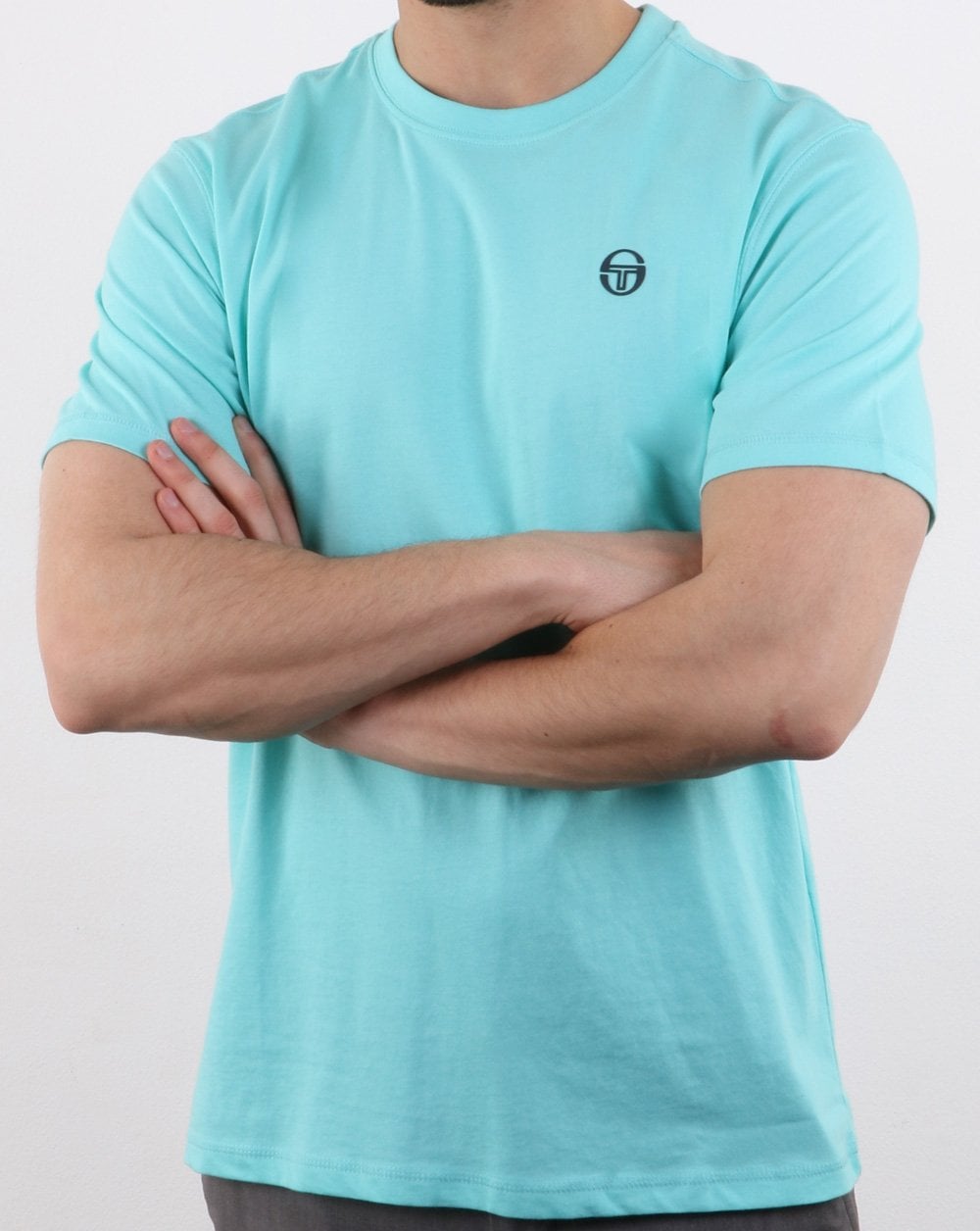 Sergio Tacchini Run T-Shirt Aqua Sky/Weiß