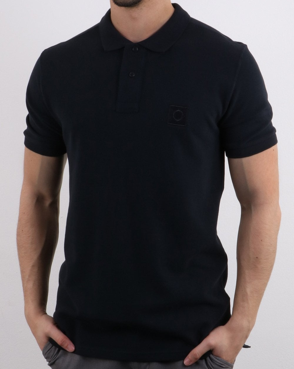 Ma.strum Pique Icon Polo Dunkelblau