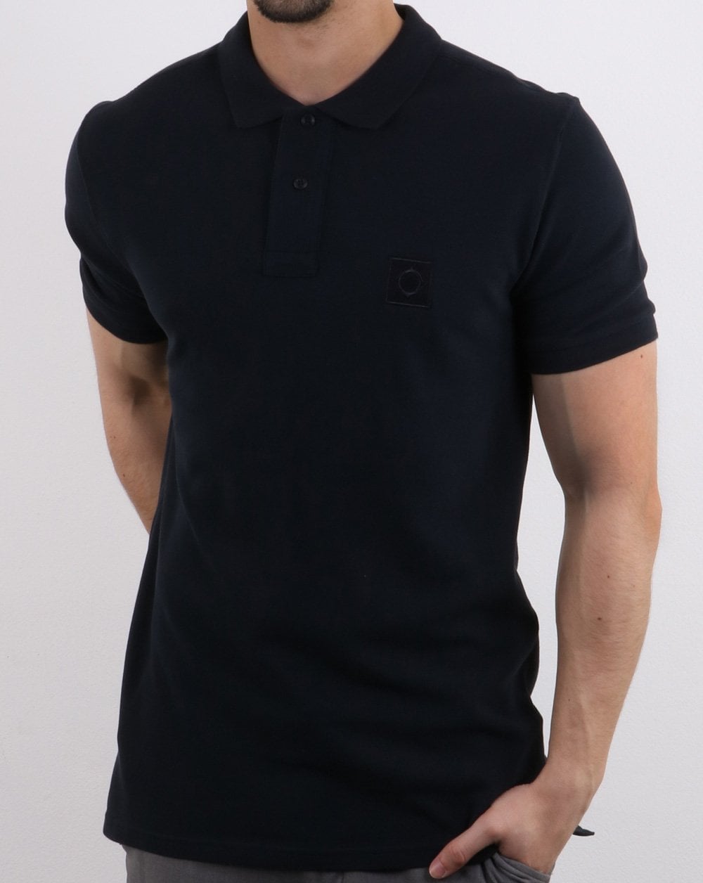 Ma.strum Pique Icon Polo Dunkelblau