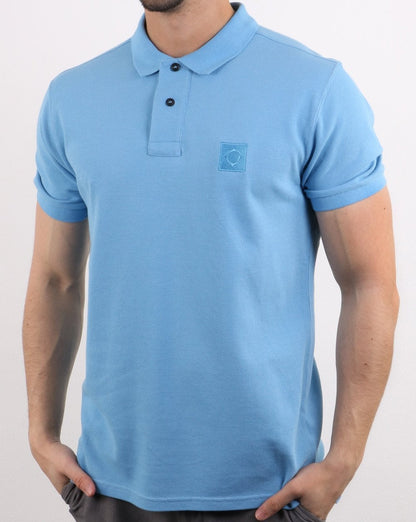 Ma.strum Pique Icon Polo Himmelblau
