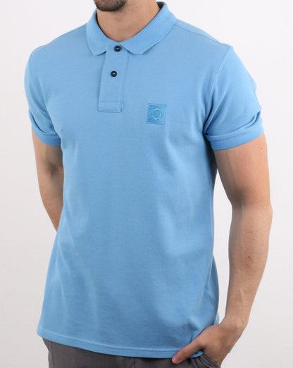 Ma.strum Pique Icon Polo Himmelblau