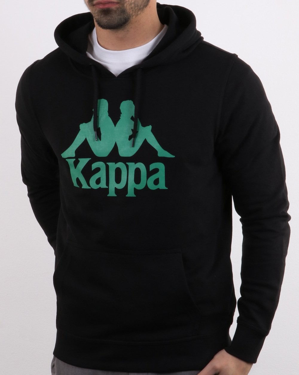 Kappa Zimm Hoodie Schwarz/Grün