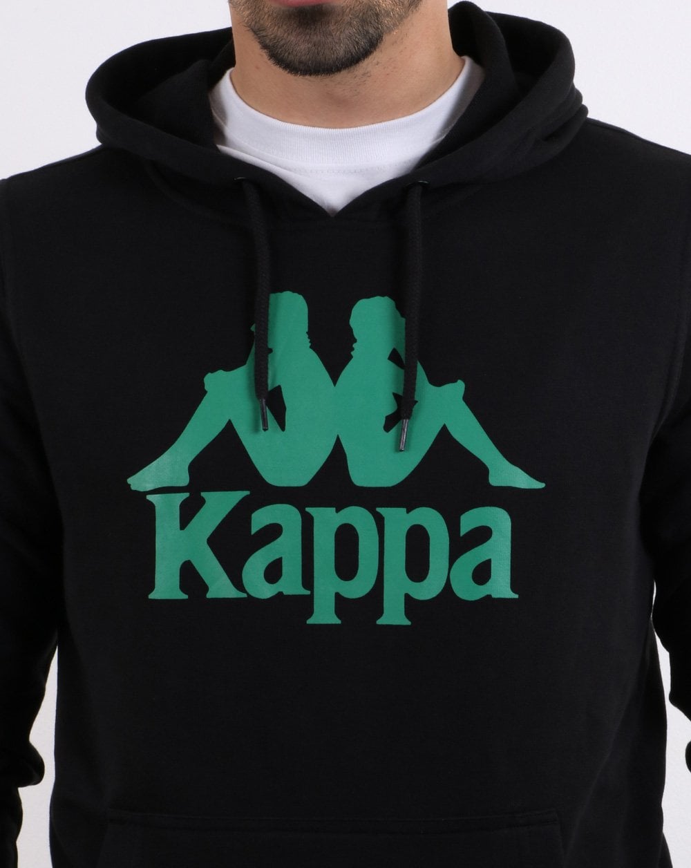 Kappa Zimm Hoodie Schwarz/Grün