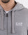 Emporio Armani EA7 Core Logo Zip Hooded Sweat Grey