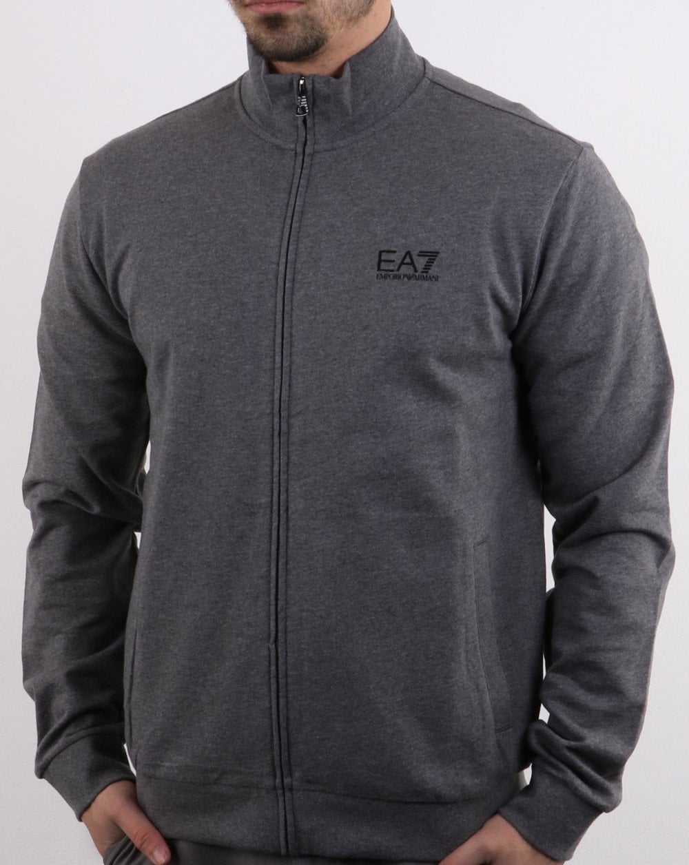 Emporio Armani EA7 Core Trainingsjacke Dunkelgrau