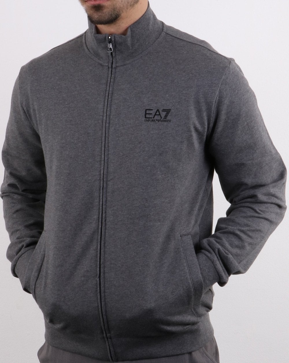 Emporio Armani EA7 Core Trainingsjacke Dunkelgrau