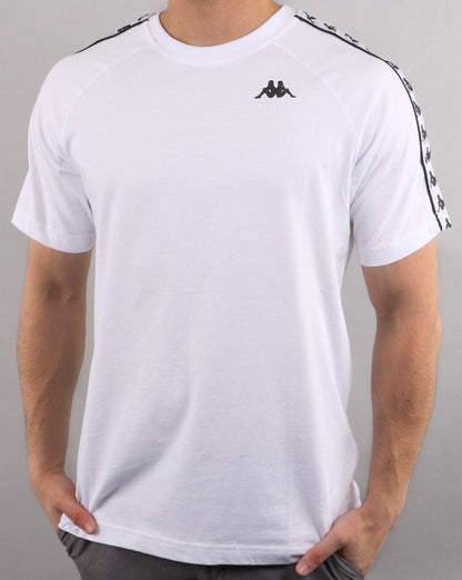 Kappa Coen Banda T-Shirt Weiß/Schwarz