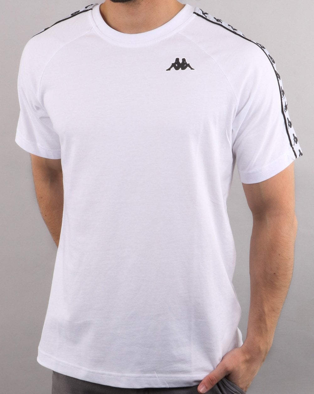 Kappa Coen Banda T-Shirt Weiß/Schwarz