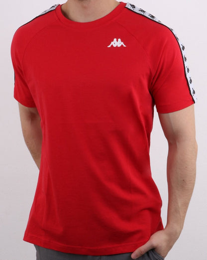 Kappa Coen Banda T-Shirt Rot/Weiß