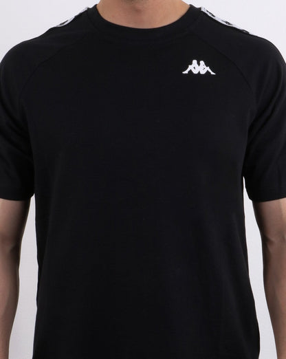 Kappa Coen Banda T-Shirt Schwarz/Weiß