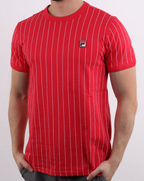 Fila Vintage Guilo T Shirt Red