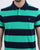 Gant Barstripe Pique Rugger Navy and Green