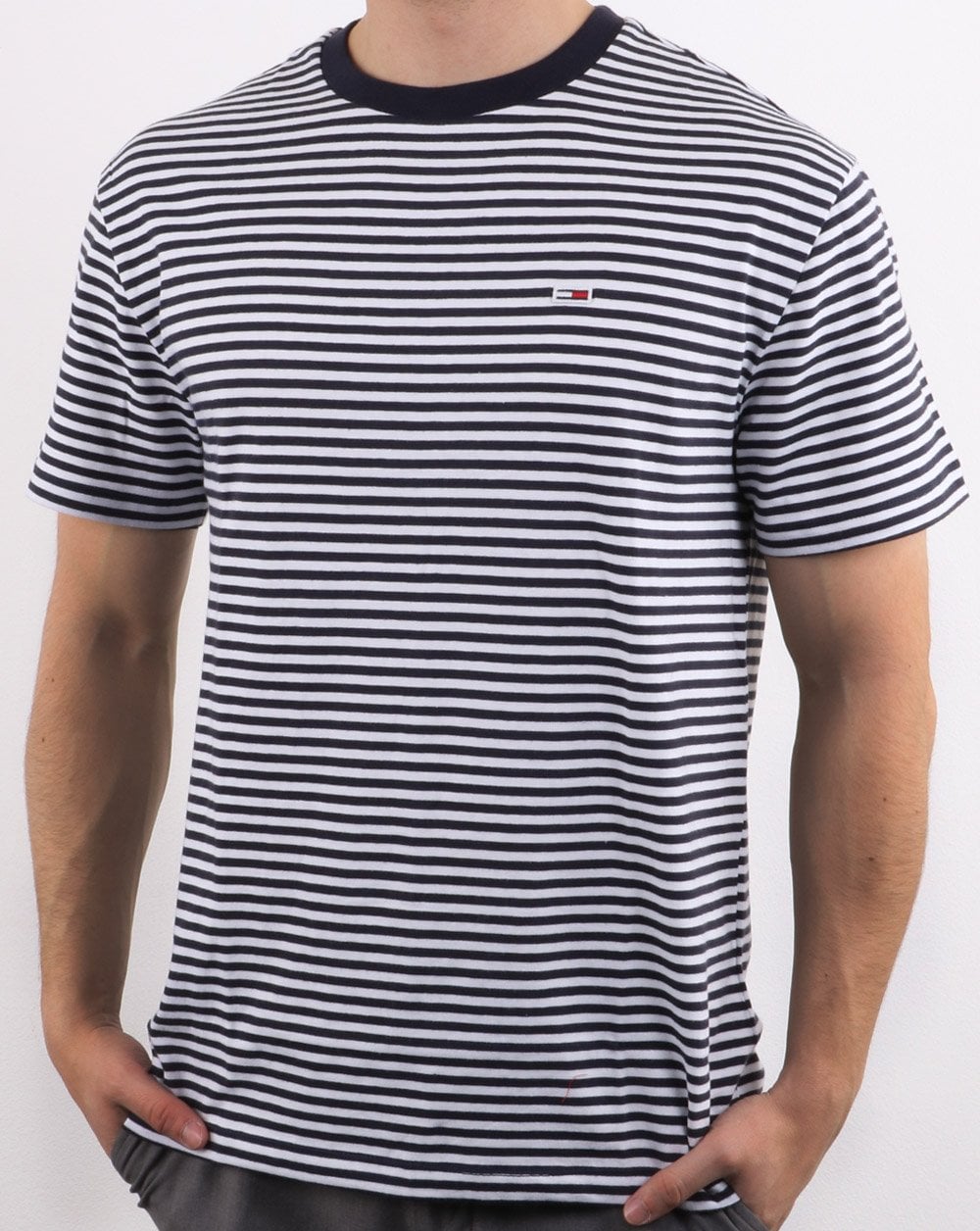 Tommy Hilfiger Classic Stripe T-Shirt Marineblau/Weiß