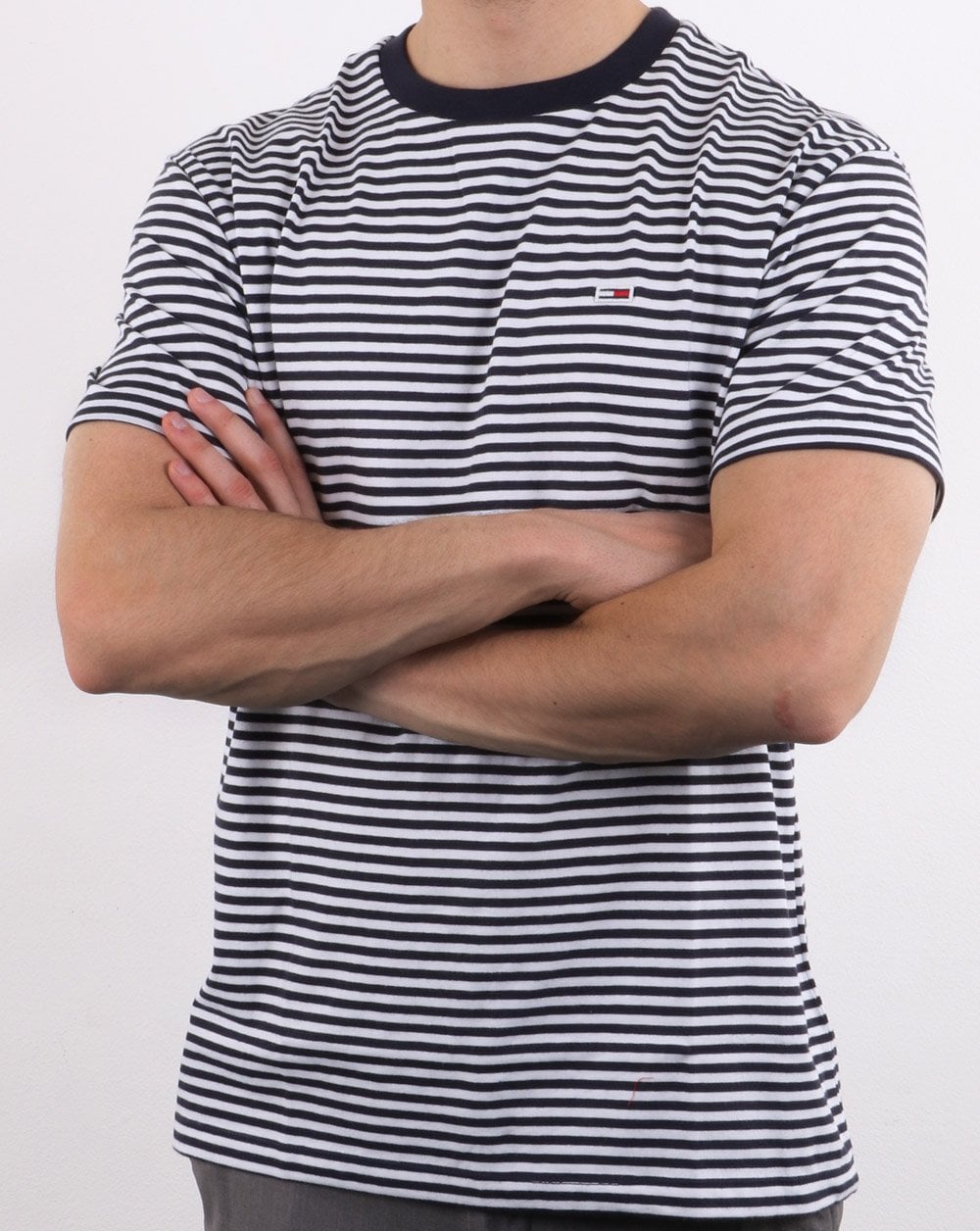 Tommy Hilfiger Classic Stripe T-Shirt Marineblau/Weiß