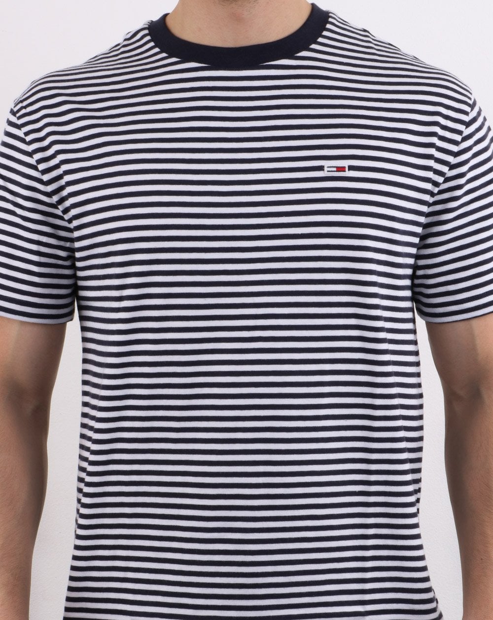 Tommy Hilfiger Classic Stripe T Shirt Navy/White