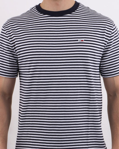 Tommy Hilfiger Classic Stripe T-Shirt Marineblau/Weiß