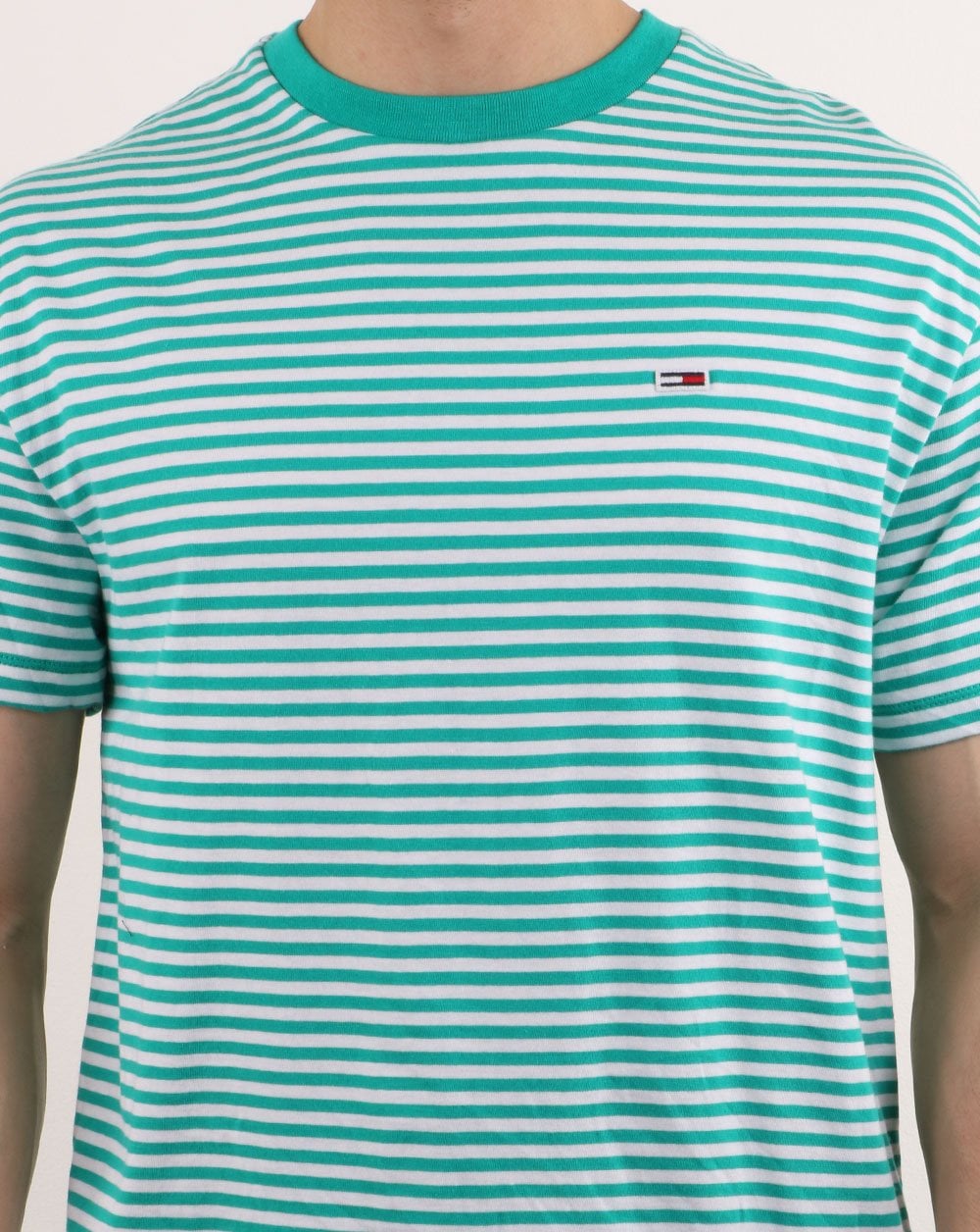 Tommy Hilfiger Classic Stripe T-Shirt Grün/Weiß