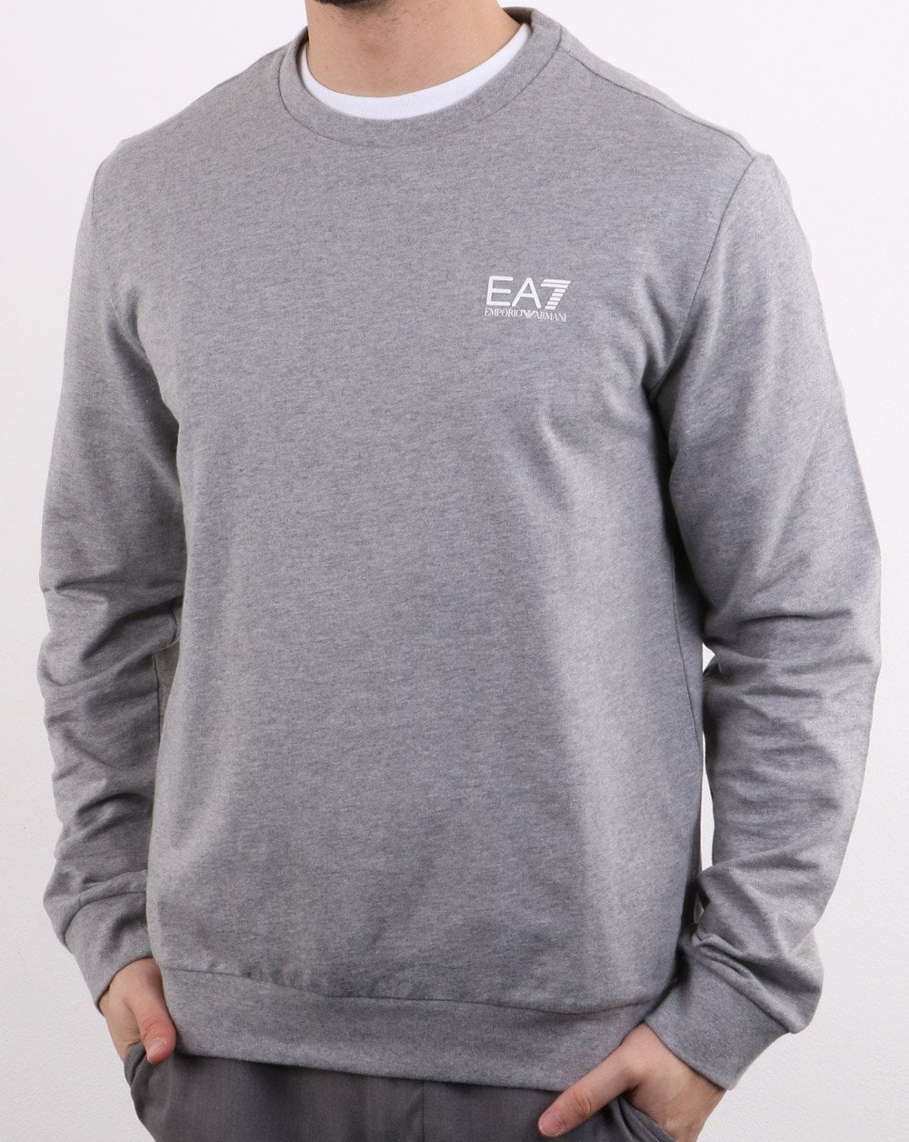 Emporio Armani EA7 Core Logo Sweatshirt Grey