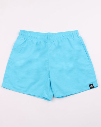 Adidas Originals – Solide Badeshorts in Hellcyan